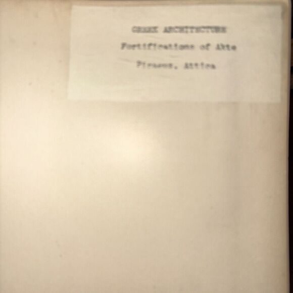 Vintage Fortifications of Akte Piraeus Attica Ruins Mounted Architecture Photo - Picture 2 of 3